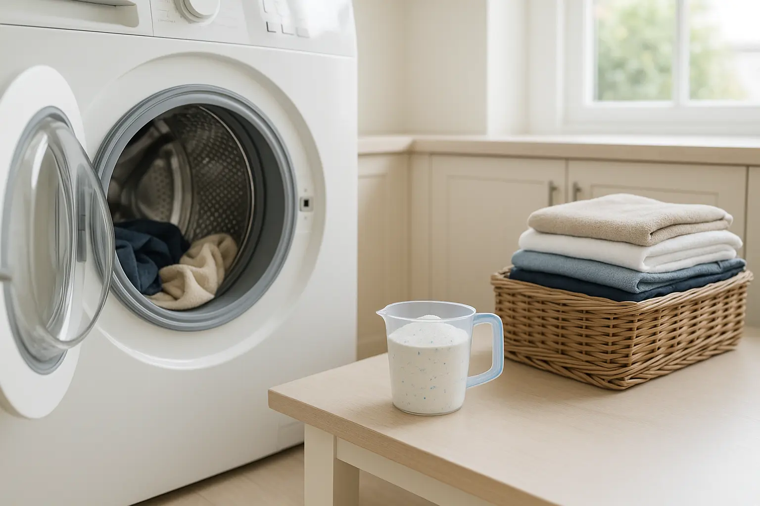 Washing machine full or half-full: Which is better for cleanliness and fabrics