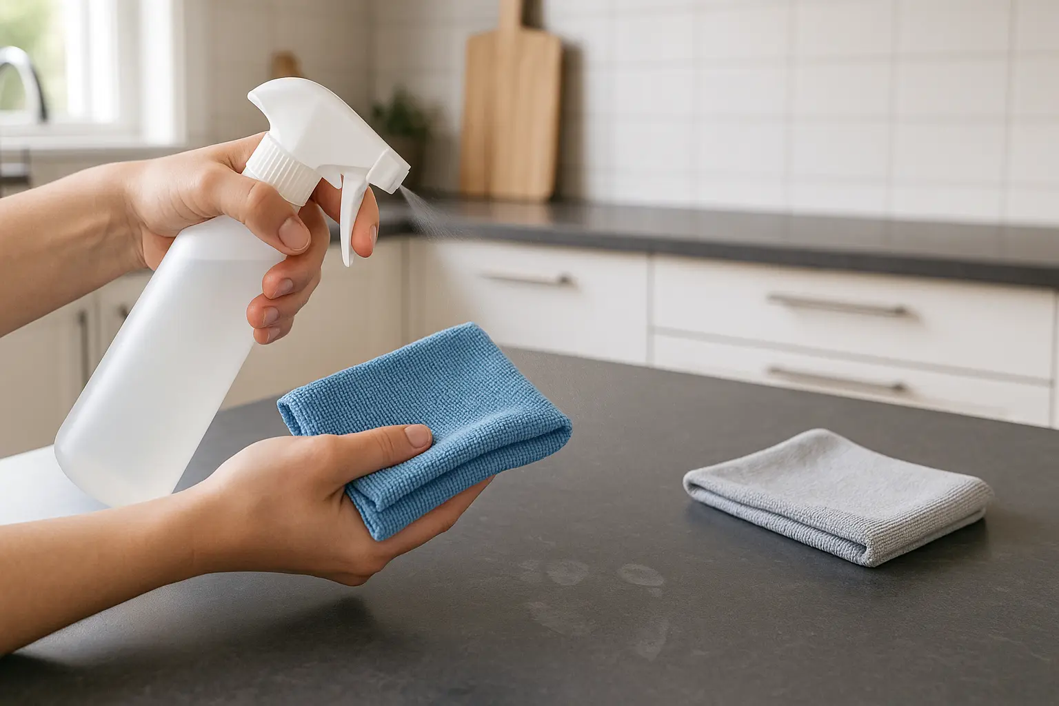 Cleaner on the cloth or directly on the surface: Which is gentler on materials