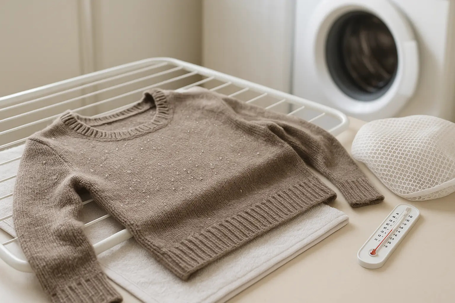 Washing wool without felting: correctly manage water, mechanical action and drying